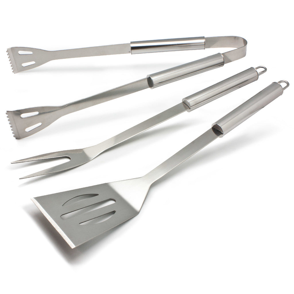 Grande Chef 3 pc Stainless Steel BBQ Tool Set