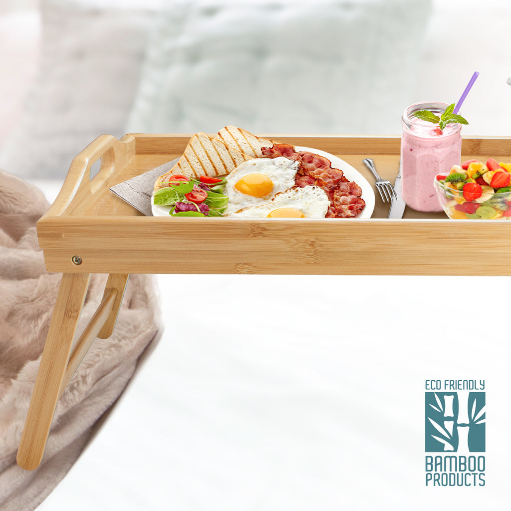 Multipurpose Bamboo Bed Tray