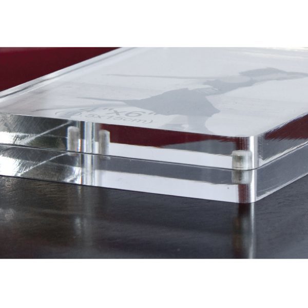 LifeStyle Products 4X6 Two Sided Acrylic Photo Frame