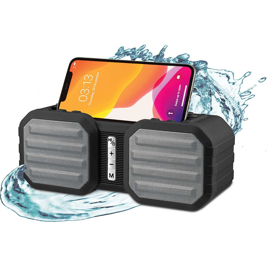 Acoustic Armor "Ranger" Portable Speaker Water Resistant and Rugged, Black