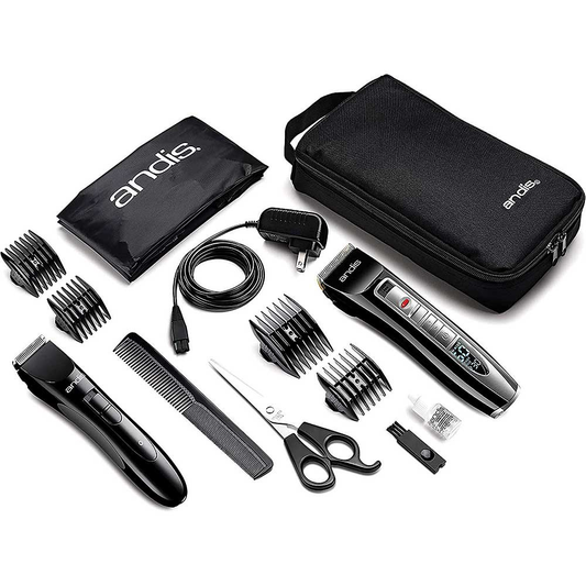 Andis 13pc Select Cut 5-Speed Combo Home Haircutting Kit, Black