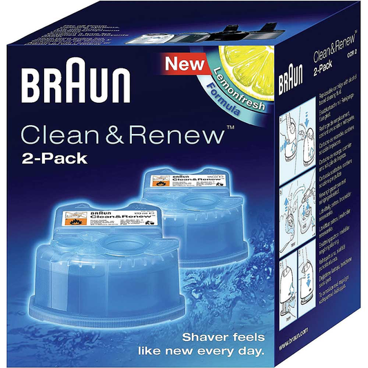 Braun Syncro Shaver System Clean & Amp; Charge Refills (2 Refills)