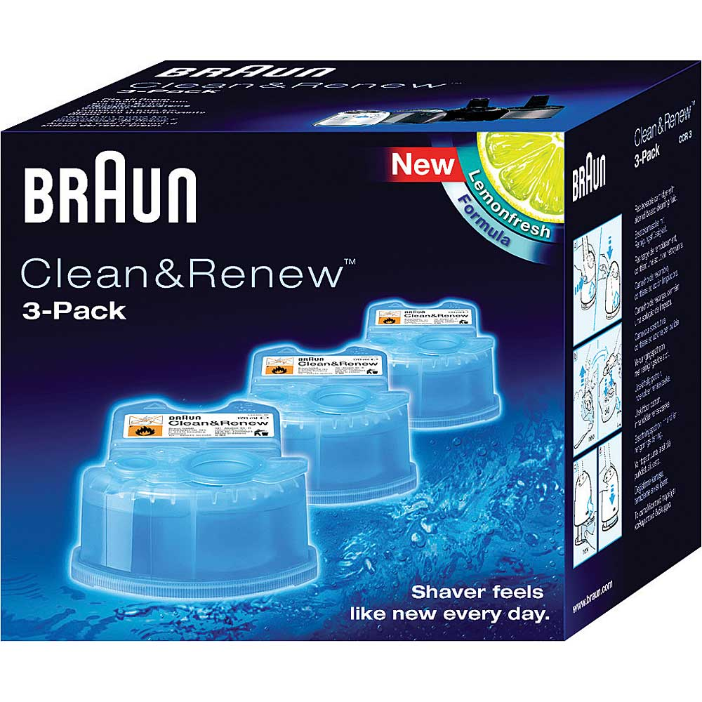 Braun Syncro Shaver System Clean & Amp; Charge Refills (3 Refills)