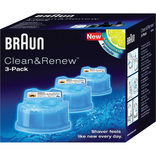 Braun Syncro Shaver System Clean & Amp; Charge Refills (3 Refills)