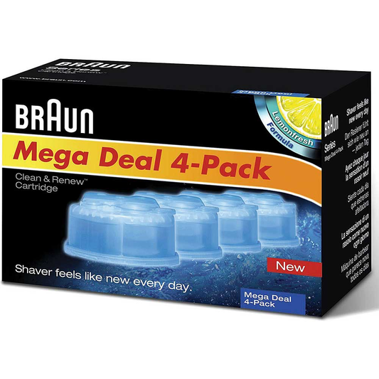 Braun Clean & Renew Refills, 4-Pack