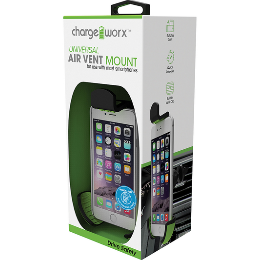 Chargeworx Air Vent Swivel Mount for use with most smartphones
