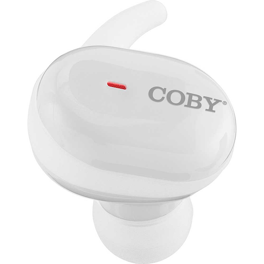 Coby True Wireless Earbuds, White