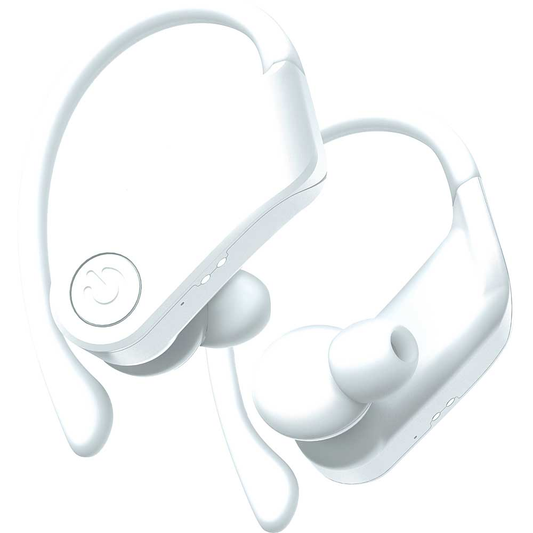 Coby True Wireless Sport Earbuds, White