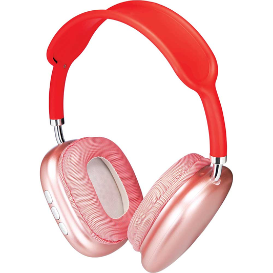 Coby Wireless Metal Folding Headphones, Rose Gold