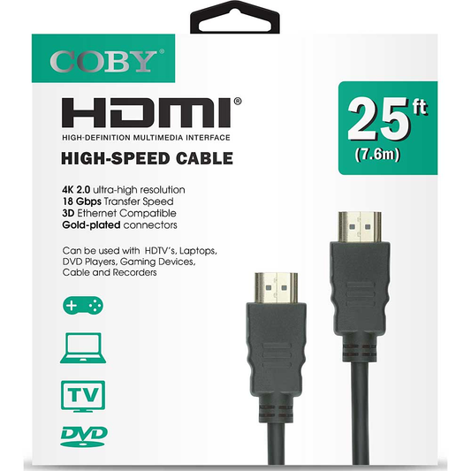 Coby 25FT HDMI Cable