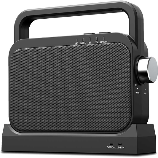 Coby Wireless TV Speaker for Senior Citizens. Amplifies the TV Sound for those with Hearing Loss