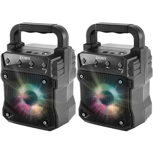Coby 2 Pack LED Party Speaker
