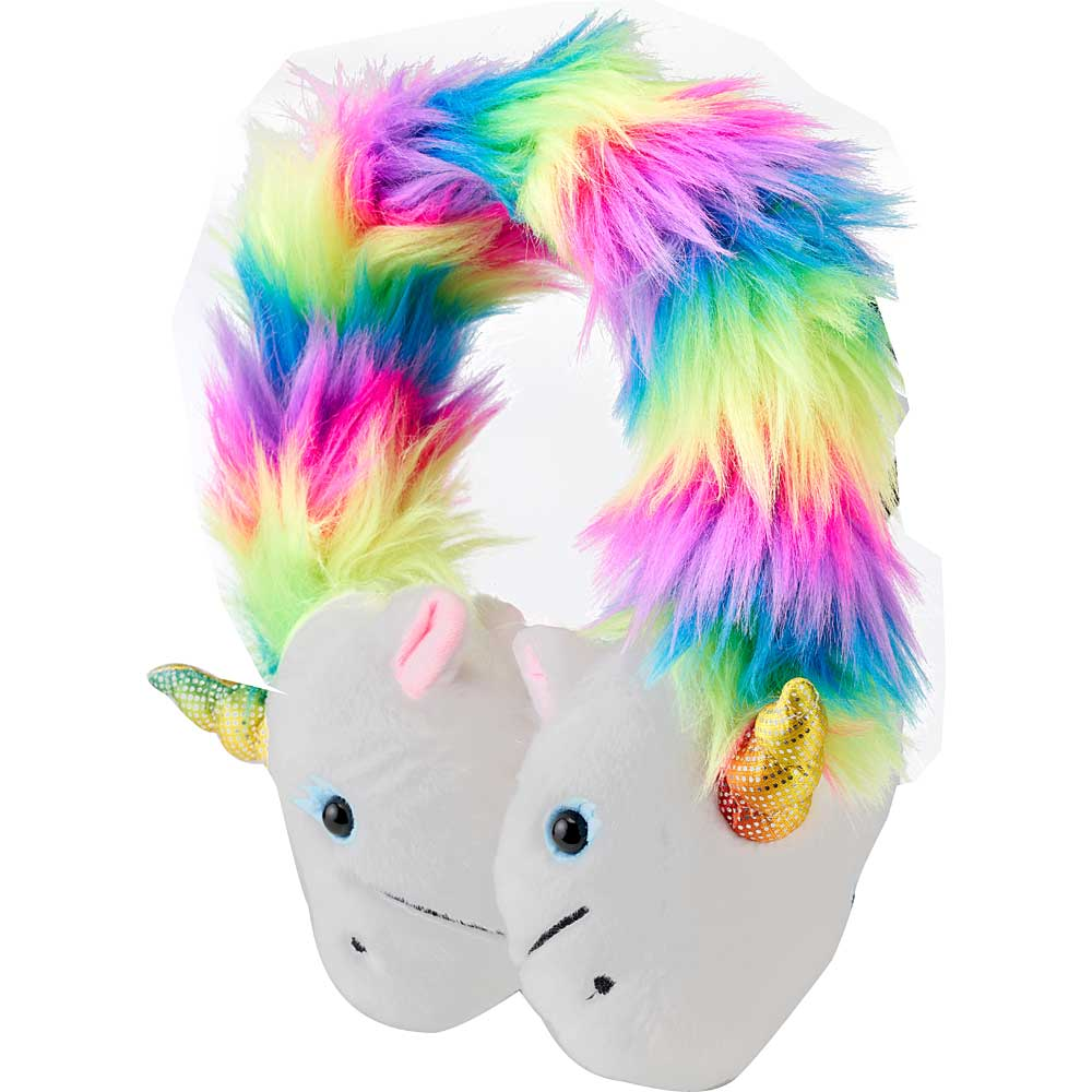 Coby PLUSH Headphone w/Mic, Unicorn