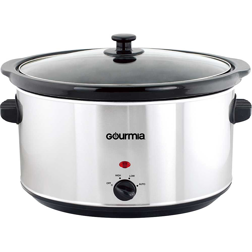 GOURMIA 8.5 Quart Oval Stainless Steel Slow Cooker