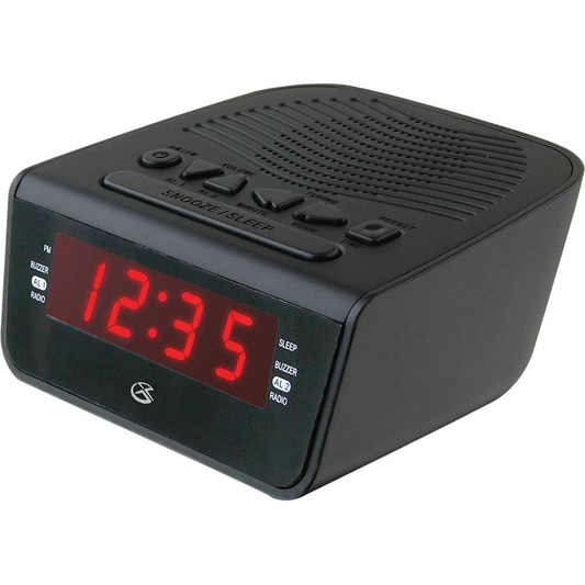 GPX 0.6" Display AM/FM Alarm Clock