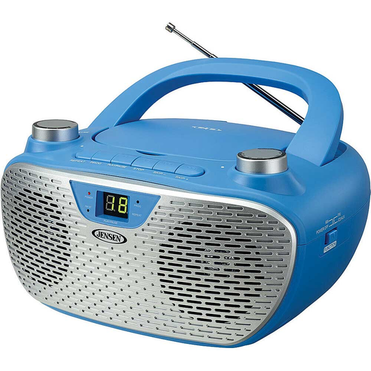 JENSEN Boombox CD Am/Fm Stereo Radio, Blue