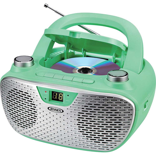 JENSEN Boombox CD Am/Fm Stereo Radio, Green