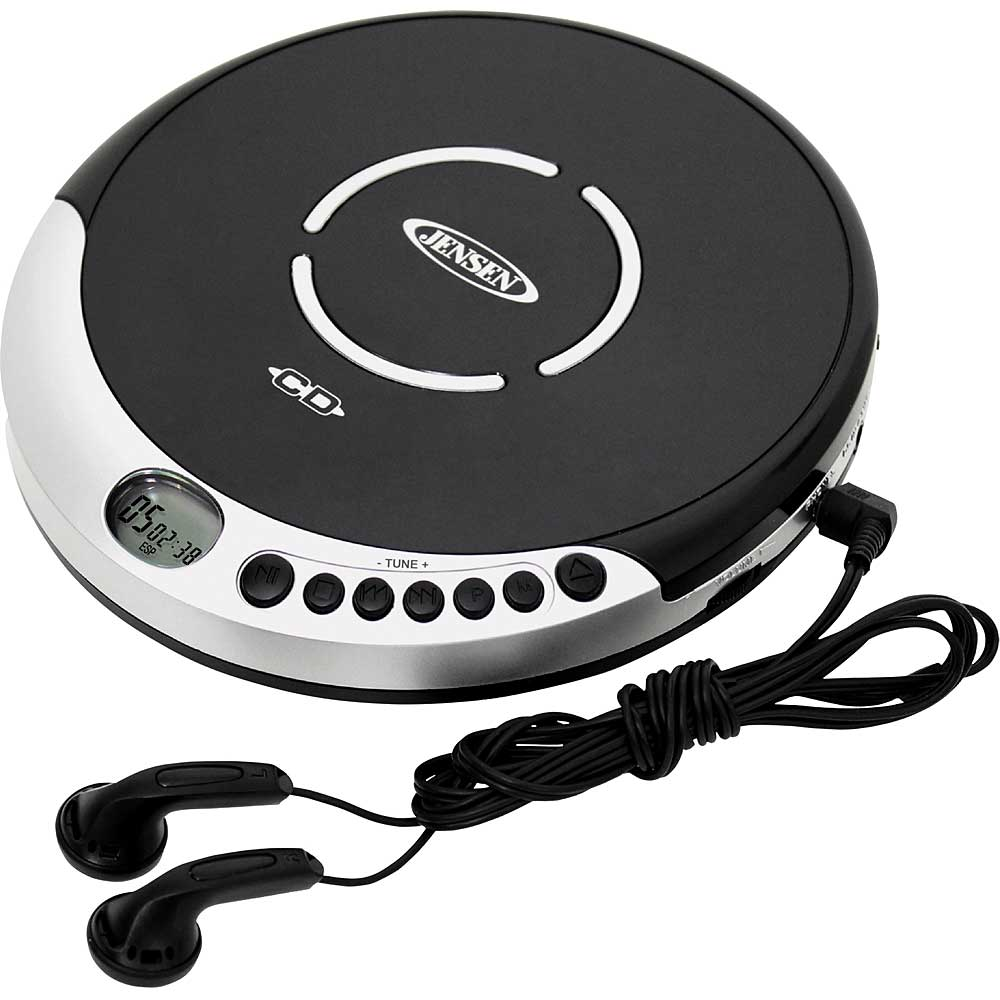 JENSEN Personal CD Player with Bass Boost and FM Radio