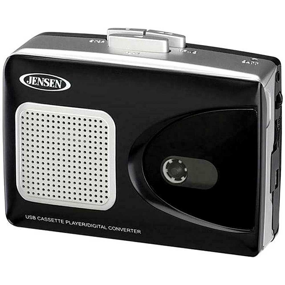 JENSEN Stereo USB Cassette Player with Encoding to Computer