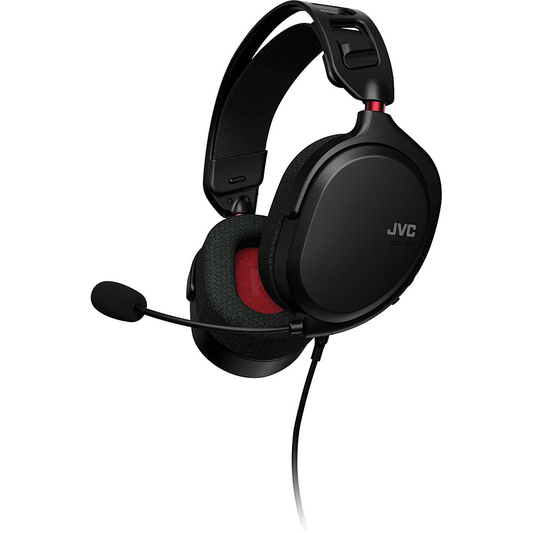 JVC Ultra Lightweight Wired Gaming Headset with Detachable Microphone, Black