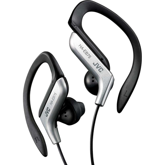 JVC Sports Ear-Clip Headphones, Silver