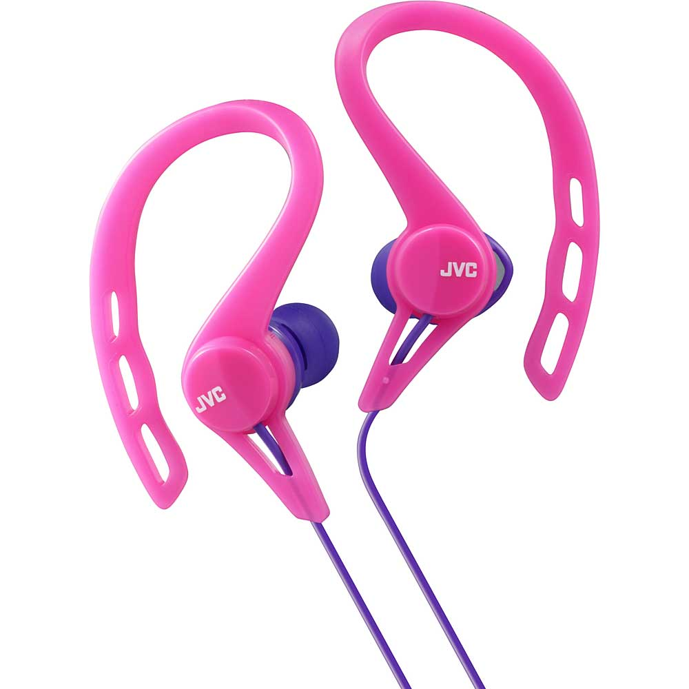 JVC Wired Ear Clip-On Earbud Headphones, Pink