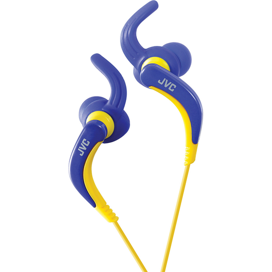 JVC Sports Clip Earbuds, Blue