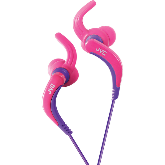 JVC Sports Clip Earbuds, Pink