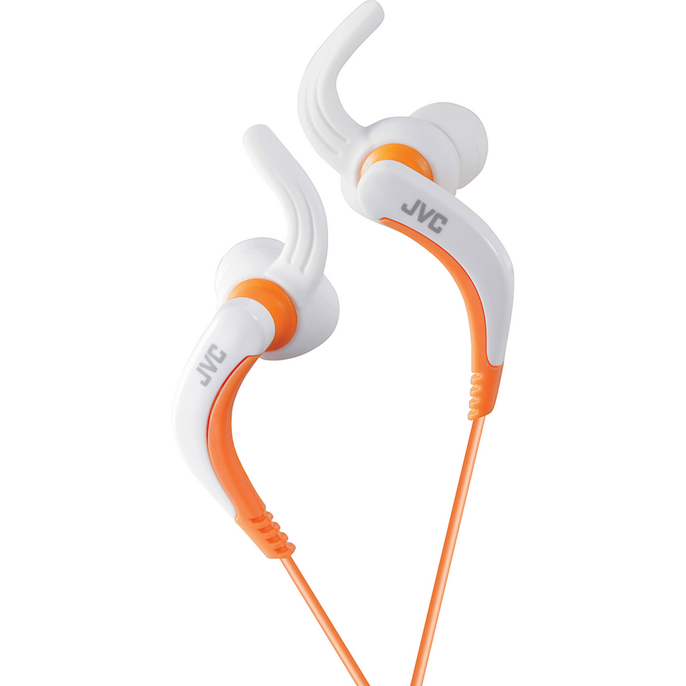 JVC Sports Clip Earbuds, White