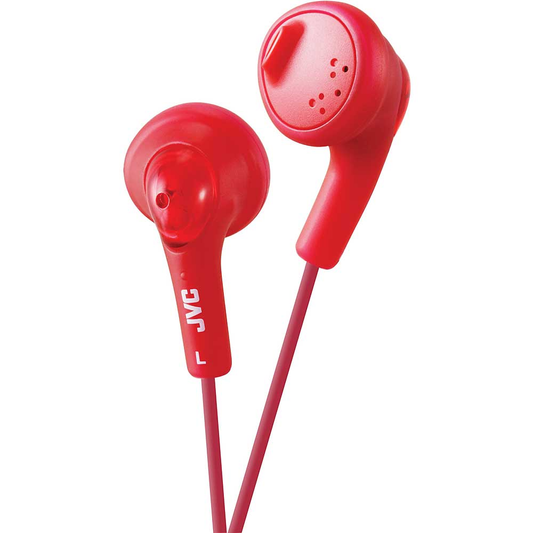 JVC "Gumy" Earbuds, Red