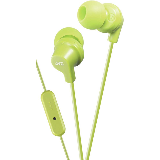 JVC In-Ear Headphones with Microphone, Green