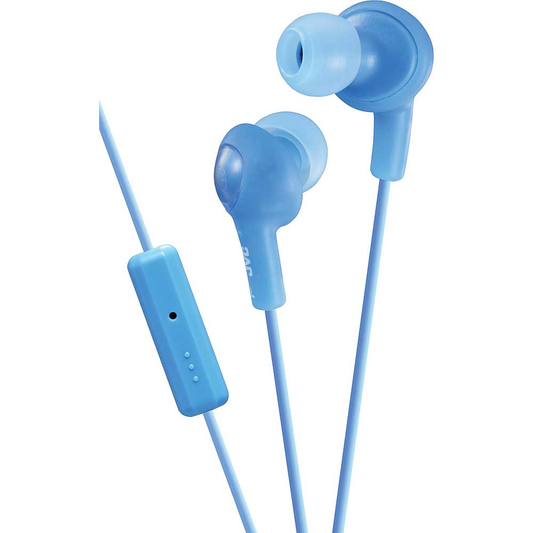 JVC "Gumy Plus" In-Ear Headphones with Mic & Remote, Blue