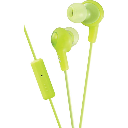 JVC "Gumy Plus" In-Ear Headphones with Mic & Remote, Green
