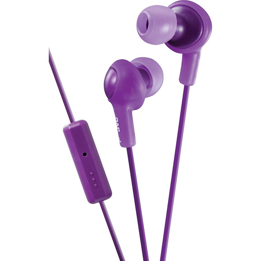 JVC "Gumy Plus" In-Ear Headphones with Mic & Remote, Violet