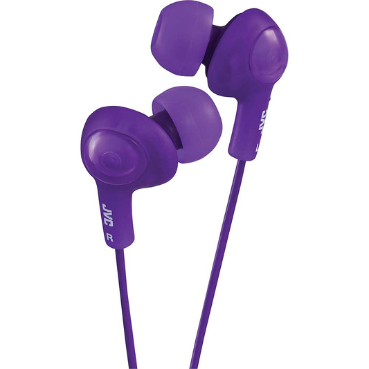 JVC "Gumy Plus" Earbuds, Violet