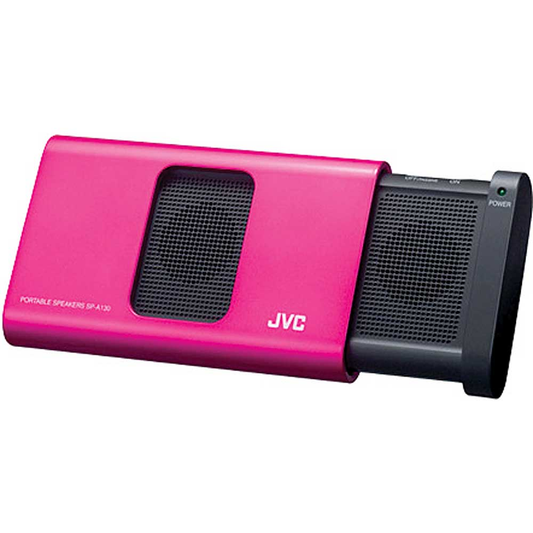 JVC Color Matching Portable Stereo Speakers For iPod, Pink