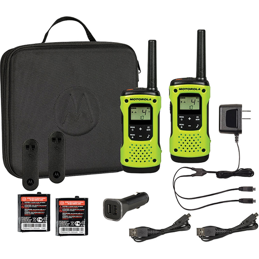 Motorola 35-Mile Talkabout� 2-Way Radios w/Case Waterproof Radios