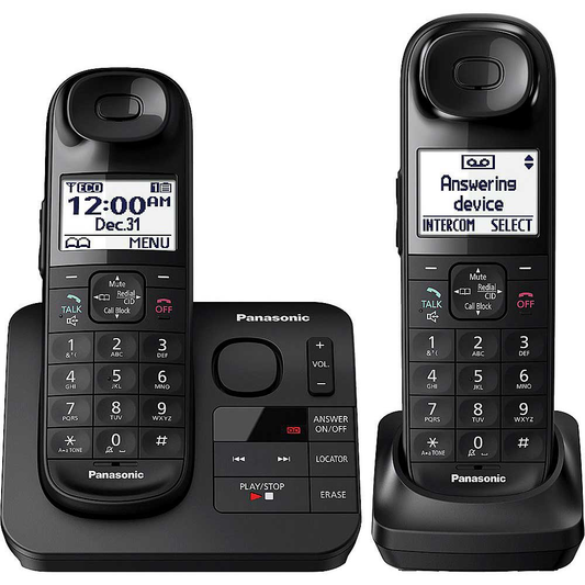 Panasonic DECT 6.0 Expandable Cordless Phone System with Digital Answering System