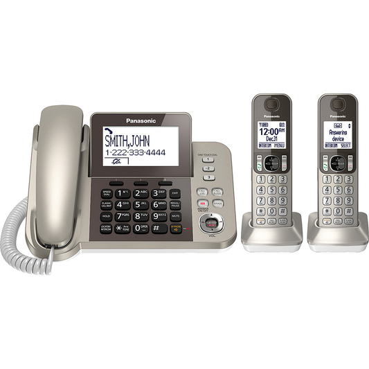 Panasonic DECT 6.0 Expandable Phone with 2 Handsets