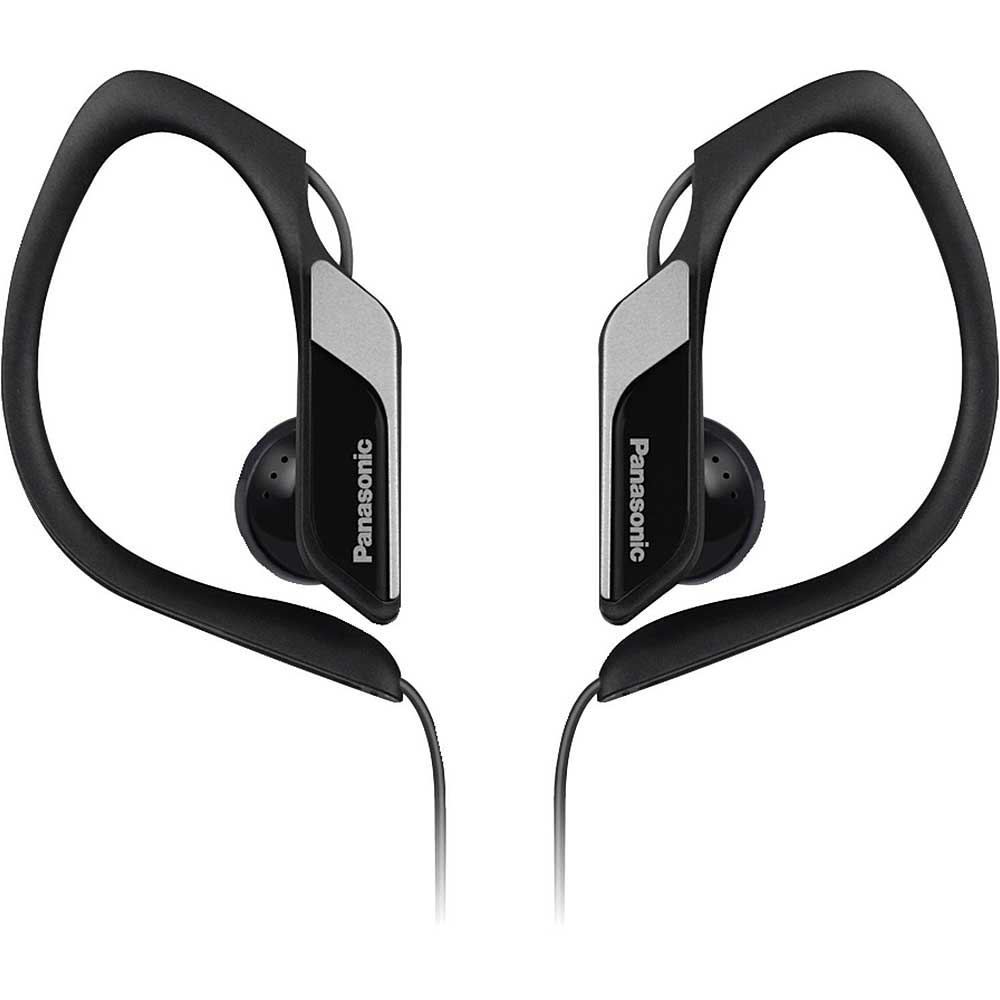 Panasonic Water & Sweat-Resistant Sport Earbuds, Black