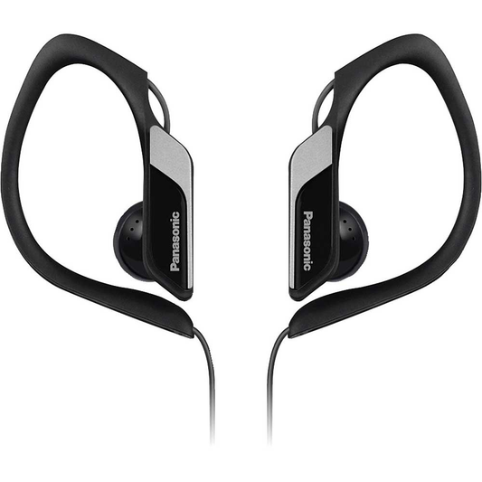 Panasonic Water & Sweat-Resistant Sport Earbuds, Black