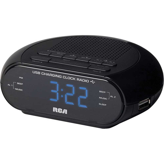 RCA USB Charging Clock Radio