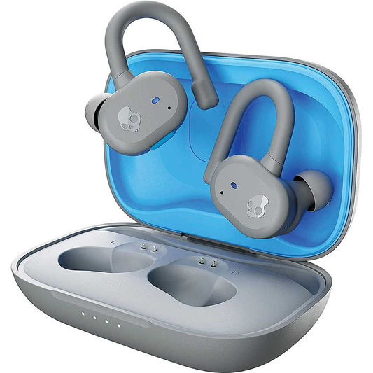 Skullcandy Push Active True Wireless Sport Earbuds, Light Grey/Blue