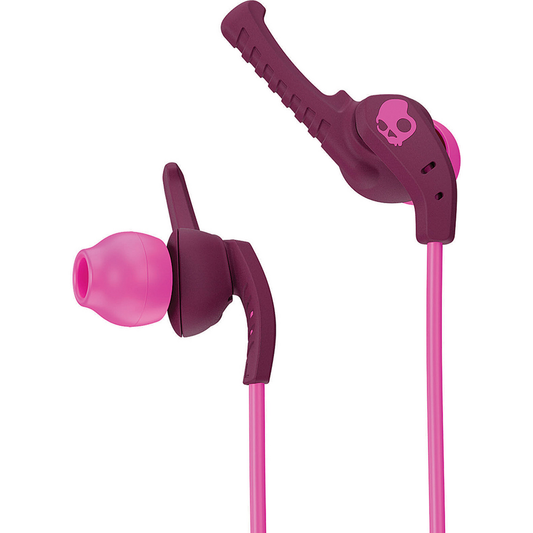 SkullCandy XTplyo In-Ear Sport Earbuds with Mic, Plum/Pink