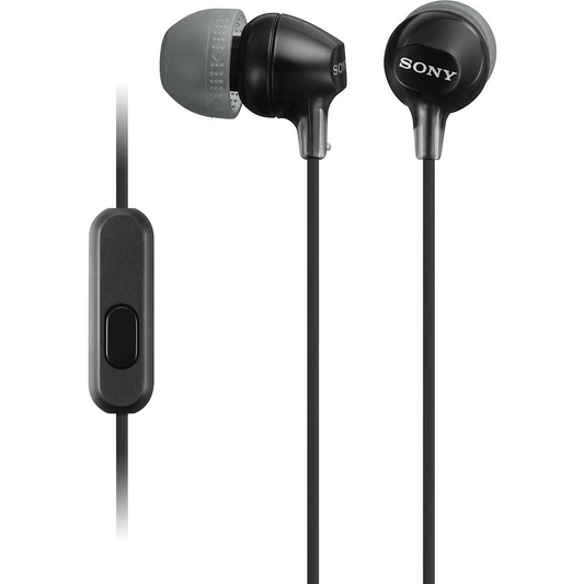 Sony Fashion Earbuds with Mic, Black