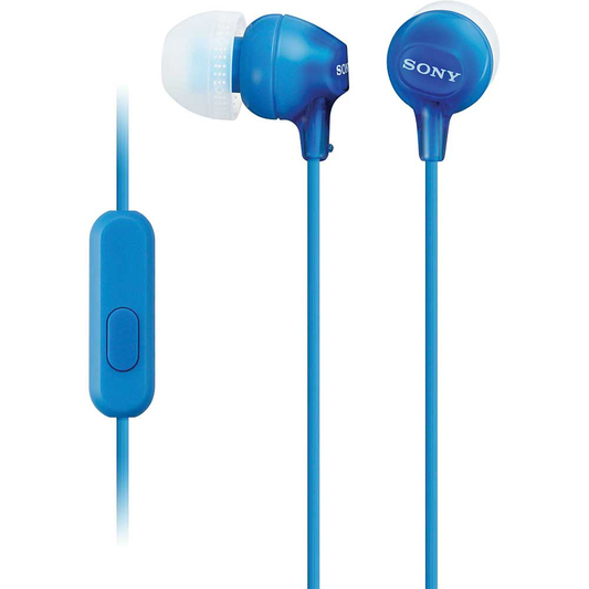 Sony Fashion Earbuds with Mic, Blue