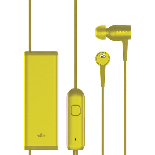 Sony Noise Cancelling Headphones w/Mic, Yellow