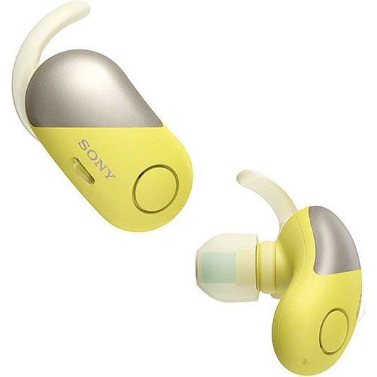Sony Wireless In-Ear Headphones, Yellow