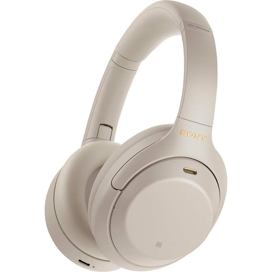 Sony Wireless Noise-Cancelling Over-the-Ear Headphones, Silver