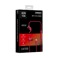 LIGHTNING WIRED EARBUDS-SPORT RED